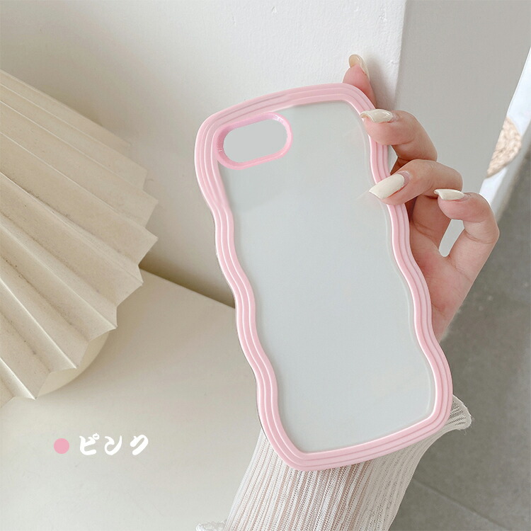 iPhone17e / iPhone16e クリア ケース ウェーブ 波型 なみなみ カバー