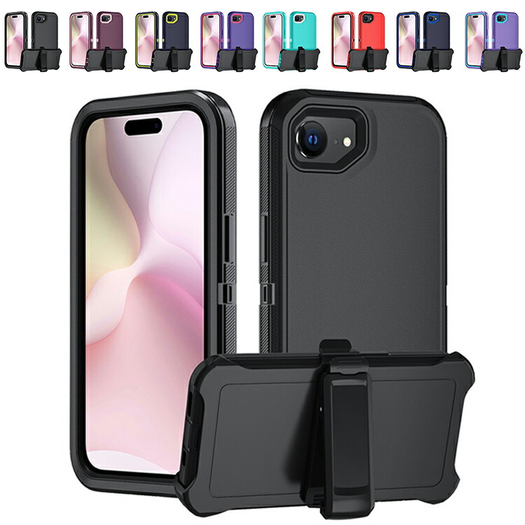 iPhone17e / iPhone16e �ϏՌ� �P�[�X/�J�o�[  TPU +�v���X�`�b�N �X�^���h�@�\ �p �ی� �R�[�i�[�o���p�[ ������ �V���v�� Apple �A�b�v�� �A�C�t�H��