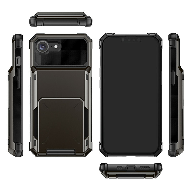 iphone7 (64GB)　カバー付き iPhone 16e用 ZEROSAFE SHAFT MagSafeアクセサリ対応 360°回転