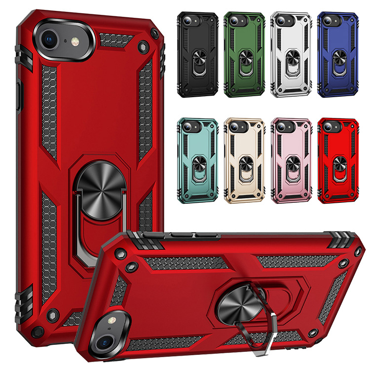 iPhone16e ケース 耐衝撃 カバー 一体型リング付き TPU +