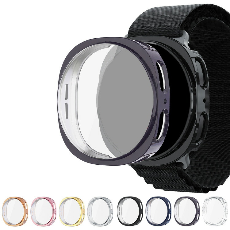 Galaxy Watch 8 Classic �P�[�X �J�o�[ ���b�L / �N���A �t���ی� �t�B������� �ی�P�[�X/�J�o�[ Samsung �T���X�� �M�����N�V�[�E�H�b�`8�N���V�b�N