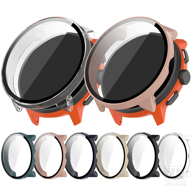 SUUNTO RUN �P�[�X �J�o�[ �t���ʋ����K���X �S�ʕی� �t���ی�P�[�X �P�F/�N���A �t�B������� �n�[�h�P�[�X  �X���g ����