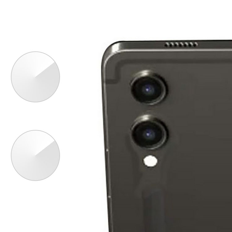 Galaxy Tab S9 FE+ カメラカバー ガラスフィルム 1セット合計2枚入 サムスン ギャラクシー タブS9 FE+ カメラ保護 レンズカバー 強化ガラス レンズ保護｜keitaiichiba｜02