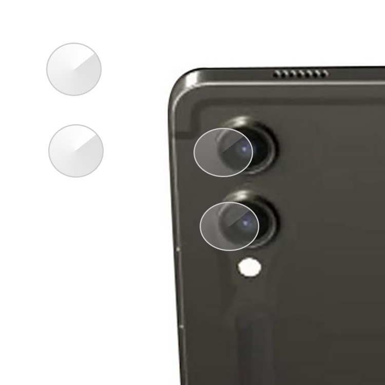 Galaxy Tab S9 FE+ カメラカバー ガラスフィルム 1セット合計2枚入 サムスン ギャラクシー タブS9 FE+ カメラ保護 レンズカバー 強化ガラス レンズ保護｜keitaiichiba