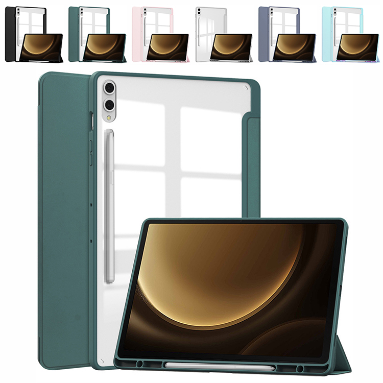 Galaxy Tab S10+ �P�[�X 12.4�C���` �蒠�^�J�o�[  �蒠�^PU���U�[�P�[�X �I�[�g�X���[�v �@�\�t�� �N���A �w�ʓ��� �y�����[ Samsung �T���X��