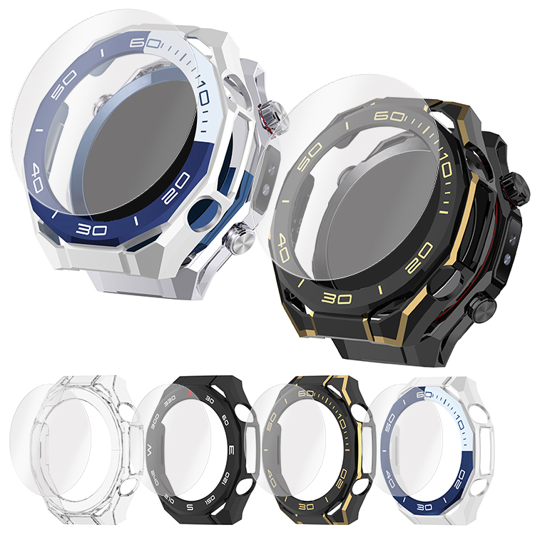 HUAWEI WATCH Ultimate 2 �P�[�X+ �t���ی�t�B���� �����K���X �ϏՌ� �J�o�[ �ی�P�[�X/�J�o�[ �K���X�t�B�����t�@�[�E�F�C�E�H�b�` Ultimate2