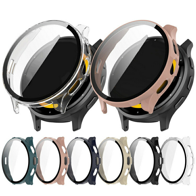 Garmin Venu 3 ケース Venu 3S カバー 強化ガラス（ガラスフィルム）付き 全面保護 液晶保護ケース ガーミン ヴェニュー3/3S 単色/クリア フィルム一体