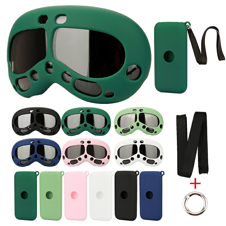 Apple Vision Pro �P�[�X �ϏՌ� �J�o�[ Apple Vision Pro�̓d�� �P�[�X �����h�~ �l�b�N�X�g���b�v �X�g���b�v�z�[���t�� �V���R�� �\�t�g�P�[�X �A�b�v��