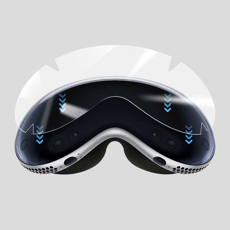 Apple Vision Pro 液晶保護フィルム 2枚入り TPU フィルム 光沢 傷防止