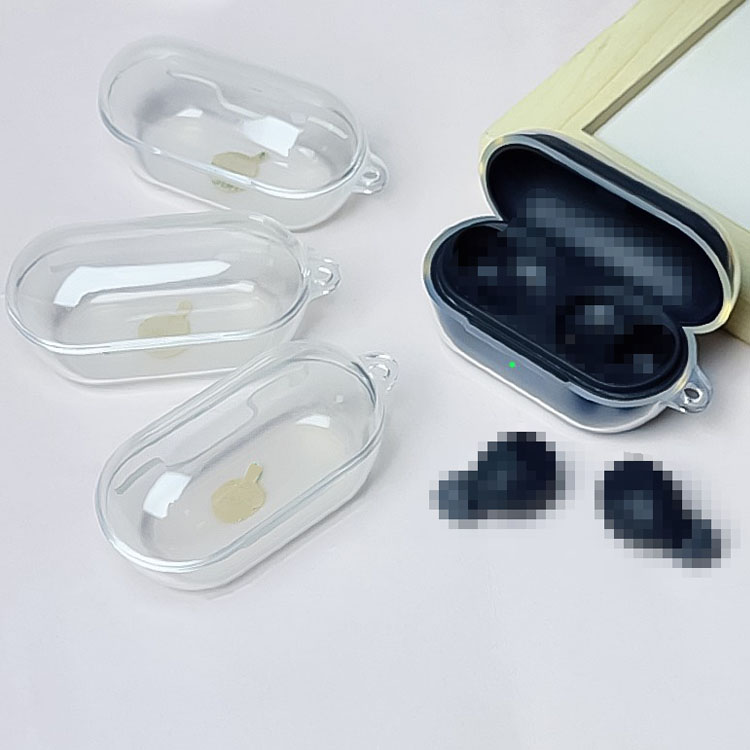 WF-C710N クリアケース クリア 透明 TPU シンプル カラビナ付き 保護