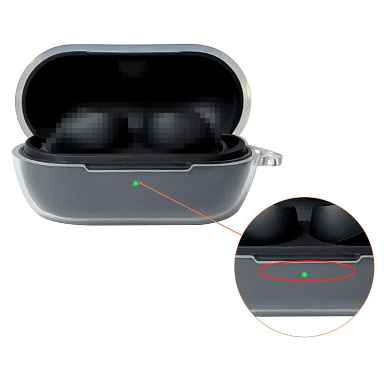 WF-C710N クリアケース クリア 透明 TPU シンプル カラビナ付き 保護