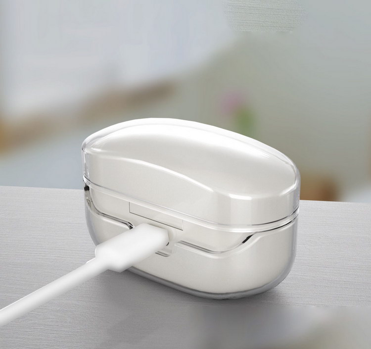 SONY WF-1000XM4 ケース カバー かわいい エレガント 充電穴付き 透明