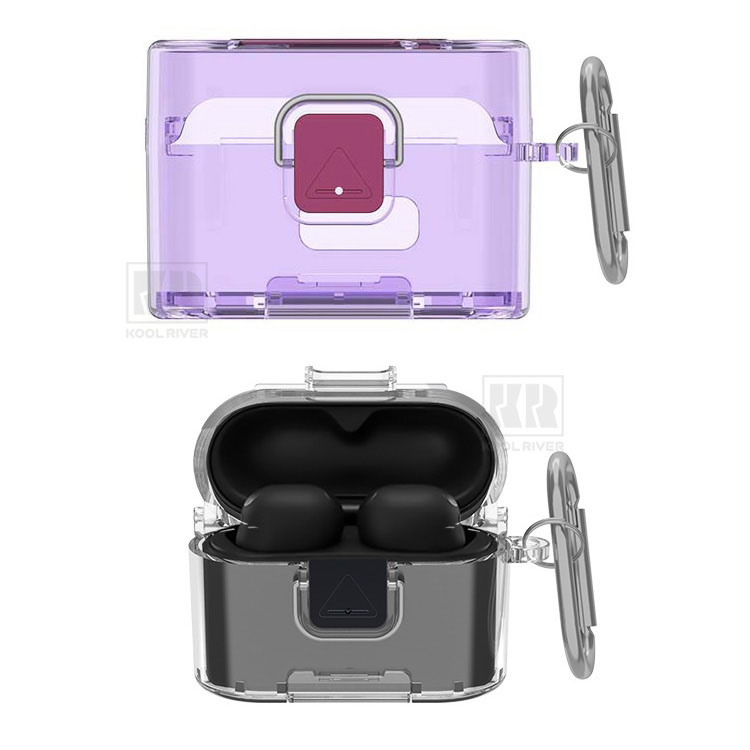 WF-1000XM6 クリアケース カバー クリア 透明 TPU カラビナ付き