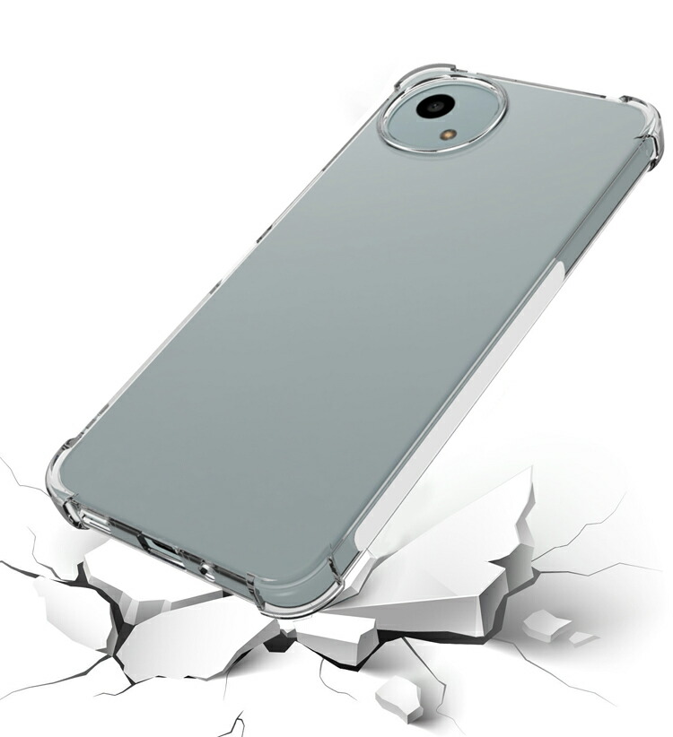 AQUOS wish4 ケース クリア カバー TPU ソフトケース 角 保護 コーナー