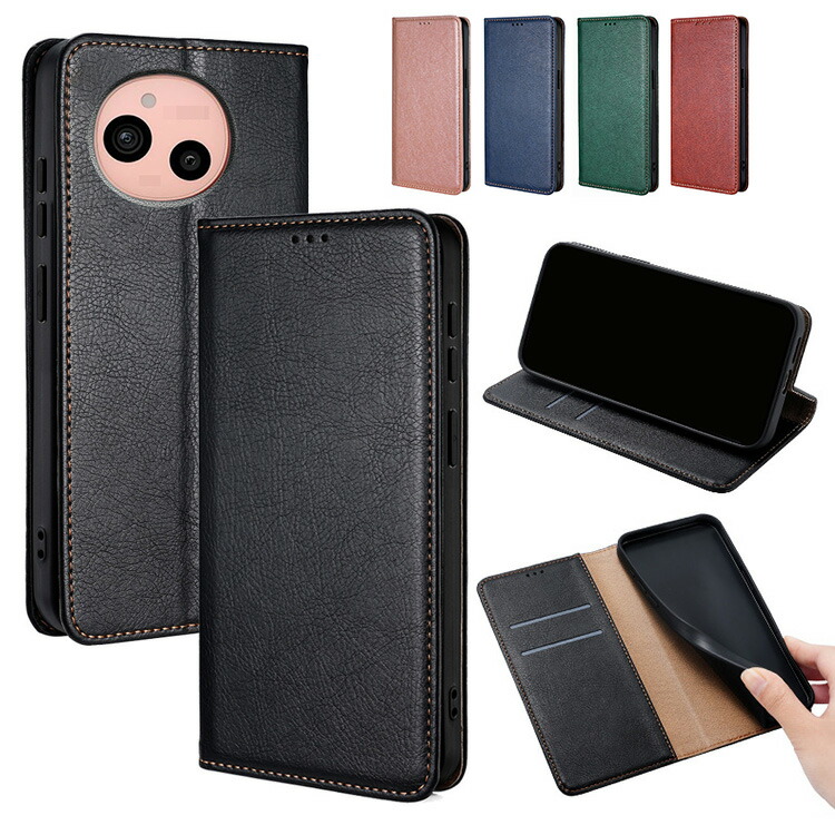 Wish5 �P�[�X �蒠�^ �J�o�[ PU���U�[ �蒠�^PU���U�[�P�[�X �X�^���h�@�\ �J�[�h���[ �X�g���b�v�� ���������� SHARP �A�N�I�X �E�B�b�V��5