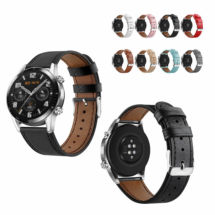 Huawei Watch GT/Watch GT 2 46mm ���� ���U�[ PU�̃\�t�g�o���h ���U�[�� �t�@�[�E�F�C�E�H�b�` GT 2 46mm �������X�g�o���h ��������