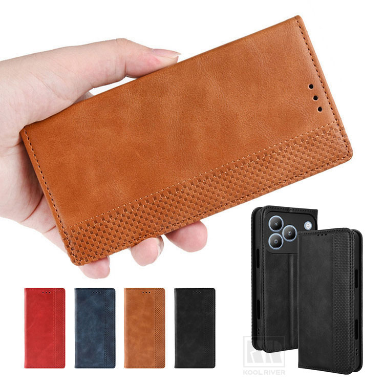 Blackview WAVE 7C�Ή� �P�[�X �蒠�^ �J�o�[ PU���U�[ �i�q�� �s���͗l �蒠�^PU���U�[�P�[�X �X�^���h�@�\ �J�[�h���[ �u���b�N�r���[
