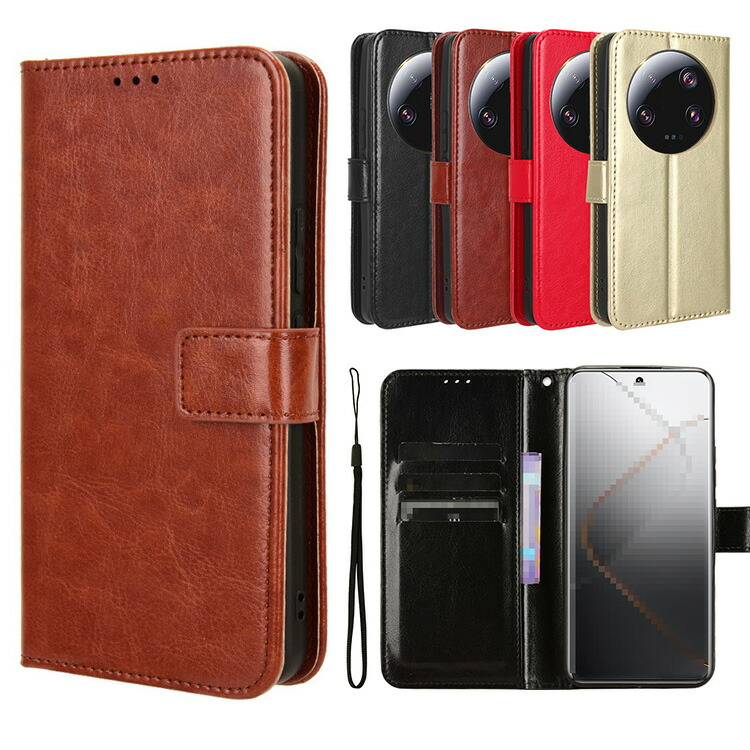 Xiaomi 14 Ultra �P�[�X �蒠�^ �J�o�[ �蒠�^���U�[�P�[�X �X�^���h�@�\ �J�[�h���[�t�� �X�g���b�v�t�� PU���U�[ �ی�P�[�X �V���I�~ ���� 14 �E���g��