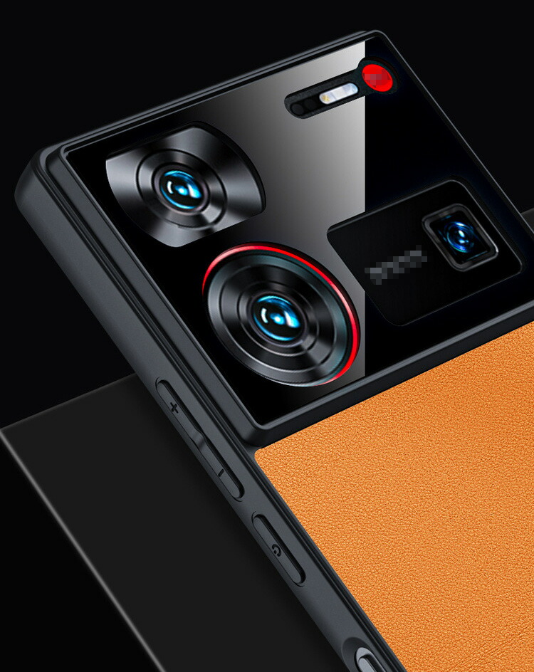 Nubia Z60 Ultra ケース カバー PUレザー 背面レザーケース シンプル