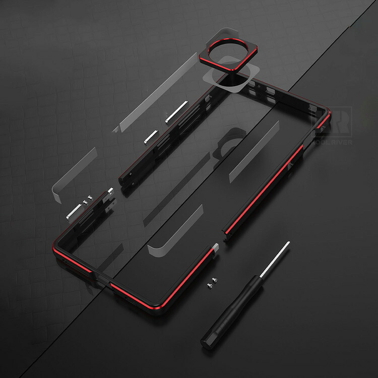 Nubia Z80 Ultra バンパー ケース アルミバンパー カメラレンズカバー