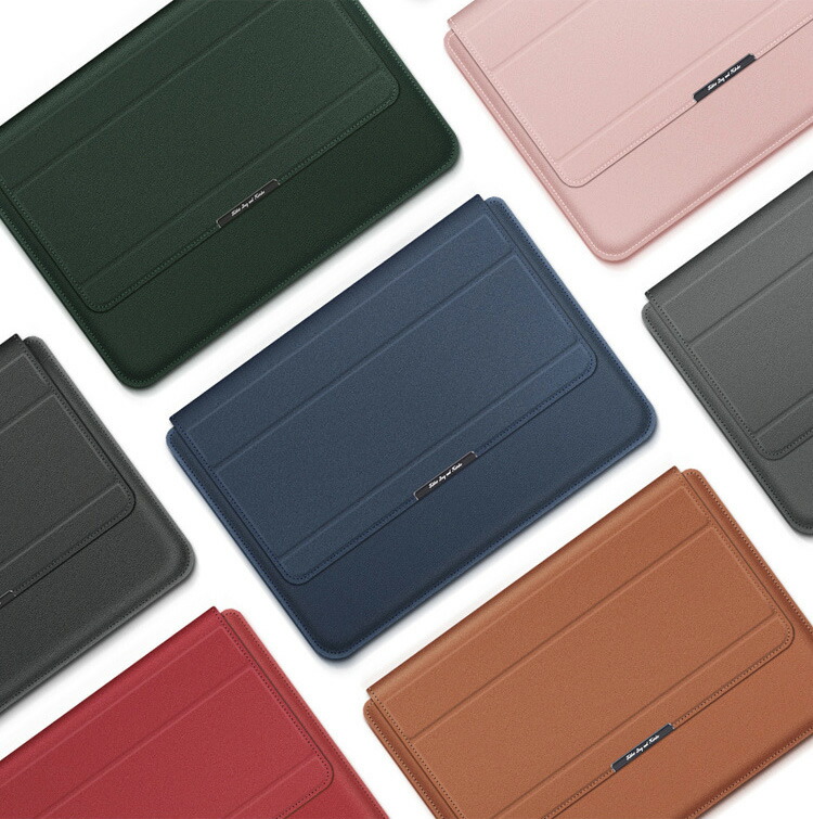 ASUS ZenBook 13 OLED (13.3インチ) ケース/カバー 電源収納ポーチ付き セカンドバッグ型 レザー おしゃれ スタンド機能 レザーケース/カバー スタンド変形｜keitaiichiba｜08