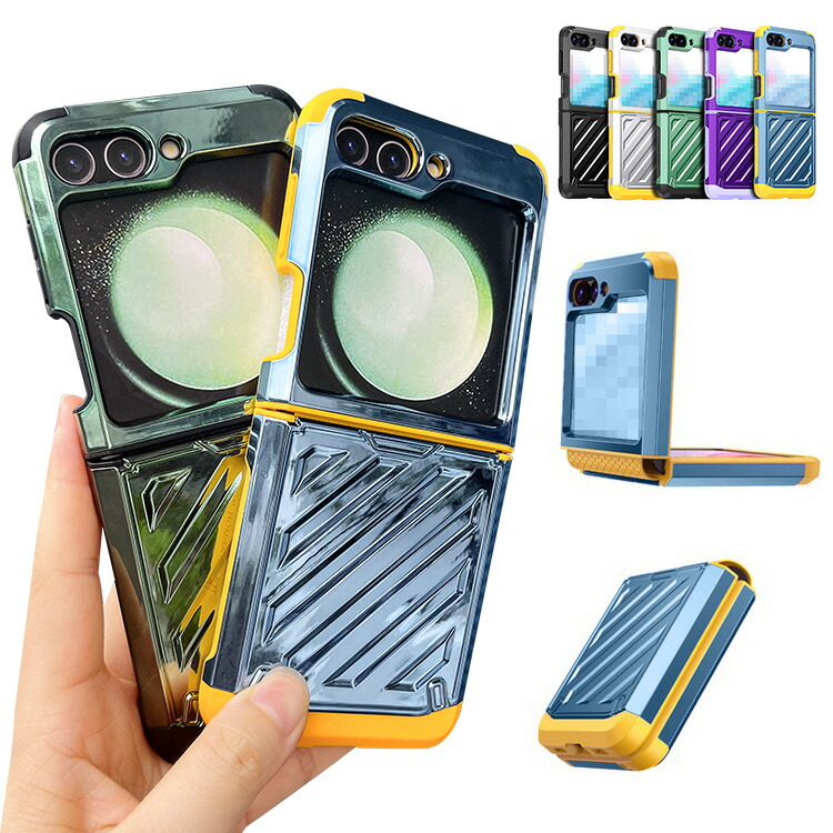 Galaxy Z Flip6 �ϏՌ� �P�[�X �J�o�[ �܂肽���݌^ ���b�L 2�d�\�� Samsung �T���X�� �M�����N�V�[ Z �t���b�v6 �A���h���C�h �������� �������