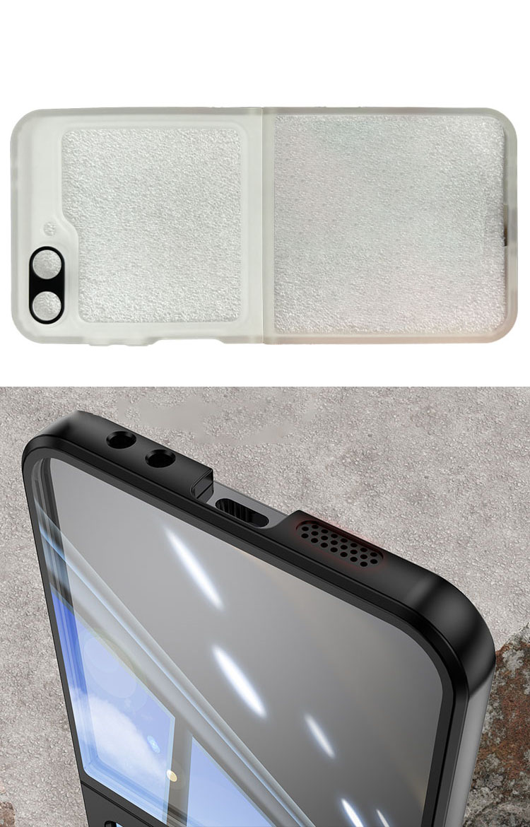 Galaxy Z Flip6 ケース 耐衝撃 カバー クリア 透明 耐衝撃ケース