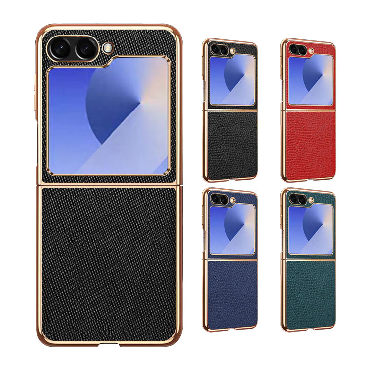 Galaxy Z Flip6 �P�[�X �J�o�[ �܂肽���݌^ ���b�L PU���U�[ �V���v�� Samsung �T���X�� �M�����N�V�[ Z �t���b�v6 �ی�P�[�X �A���h���C�h ��������