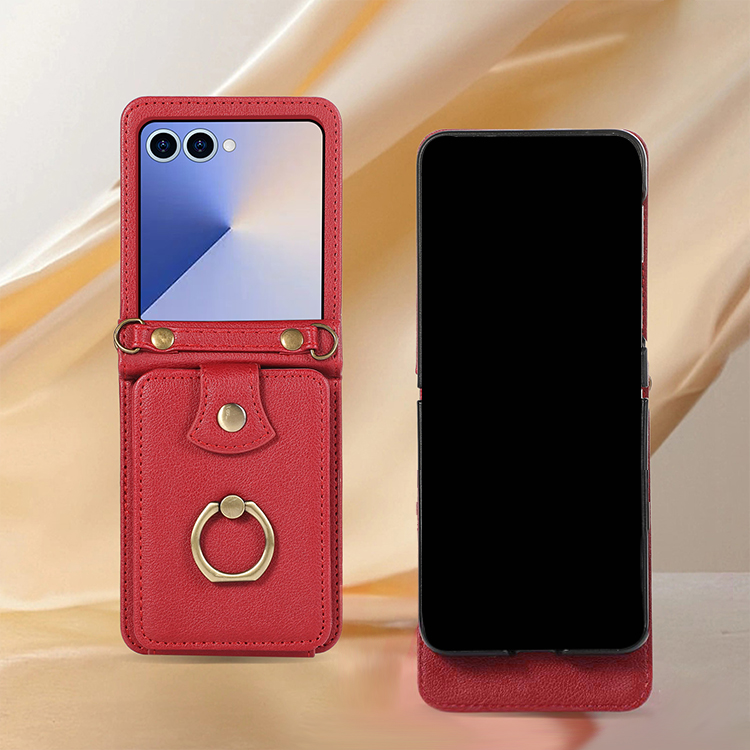 Galaxy Z Flip7 スマホショルダー ケース /カバー 折りたたみ型 PU