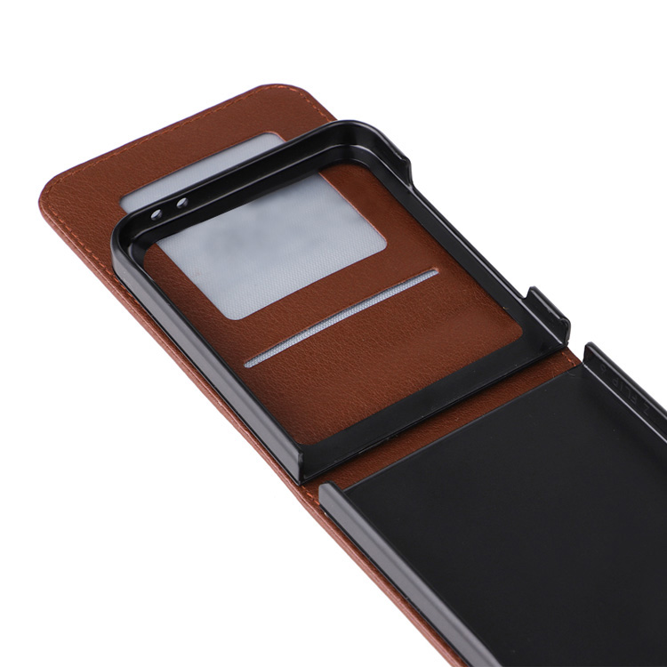Galaxy Z Flip7 ケース /カバー 折りたたみ型 PUレザー カード