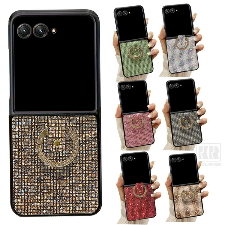 Galaxy Z Flip8 �P�[�X �J�o�[ �ϏՌ� �܂肽���݌^ ��̌^�����O�t�� �O���b�^�[ ���� �L���L�� ������ �f�R ���C���X�g�[�� �V���v�� Samsung �T���X��