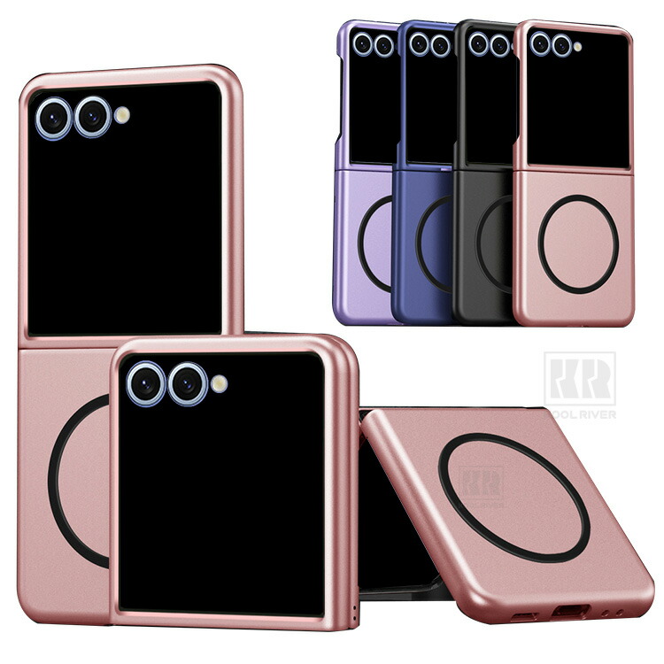 Galaxy Z Flip8 �P�[�X �N���A �ϏՌ� �J�o�[ �܂肽���݌^ �}�b�g Qi�[�d ���C�����X�[�d �Ή� �v���X�`�b�N �n�[�h�P�[�X �V���v�� Samsung �T���X��
