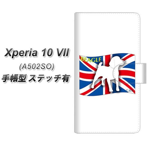 Xperia10VII A502SO �蒠�^ �X�}�z�P�[�X �y�X�e�b�`�^�C�v�z ZA804 �r�[�O�� UV��� ���J��