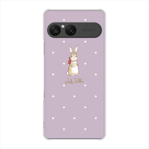 Xperia10VII A502SO �n�[�h�P�[�X �J�o�[ SC963 Lady Rabbit �p�[�v���O���[ �f�ރN���A UV���