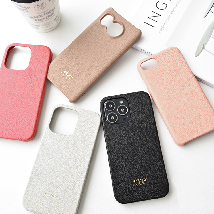 姫路レザー スマホケース 全機種対応 名入れ 箔押し シュリンク