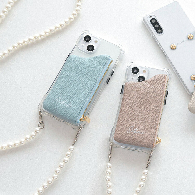 選べるYAMATO発送 Hailey iPhoneケース+ポーチ+charm ３点セット 大感謝際プレゼント企画実施中】ネコミミiPhoneケース｜背面