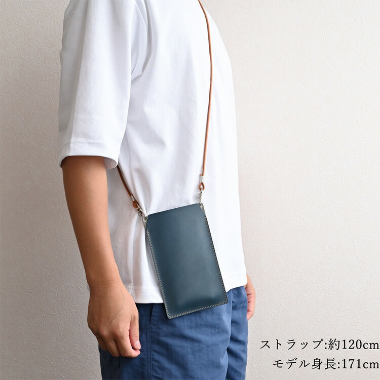 スマホショルダー ポーチ 本革 オイルレザー スマホポーチ 肩掛け 斜め