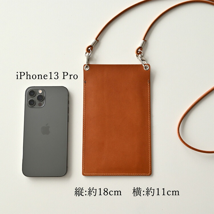 スマホショルダー ポーチ 本革 オイルレザー ...の詳細画像3