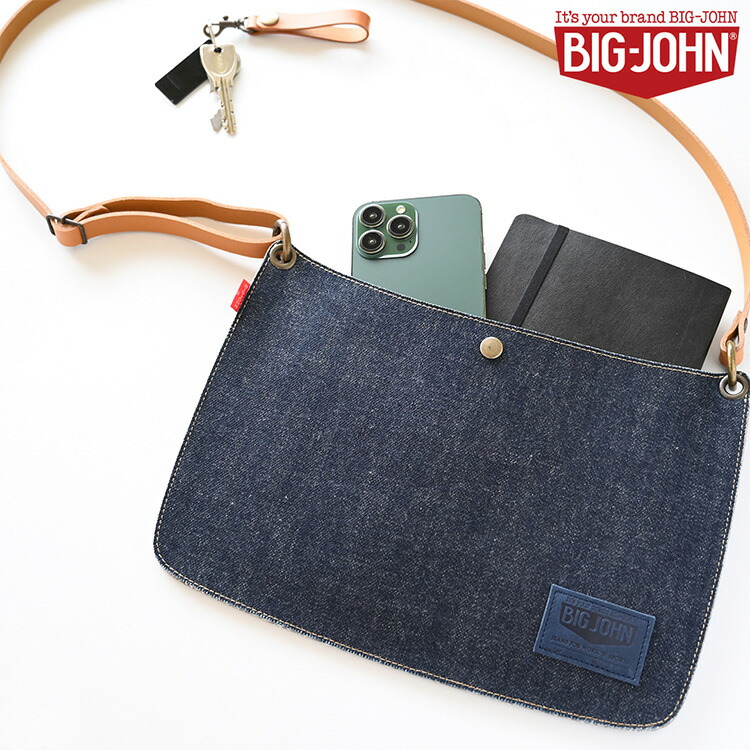サコッシュ BIG JOHN デニムバッグ 岡山デニム ビッグジョン