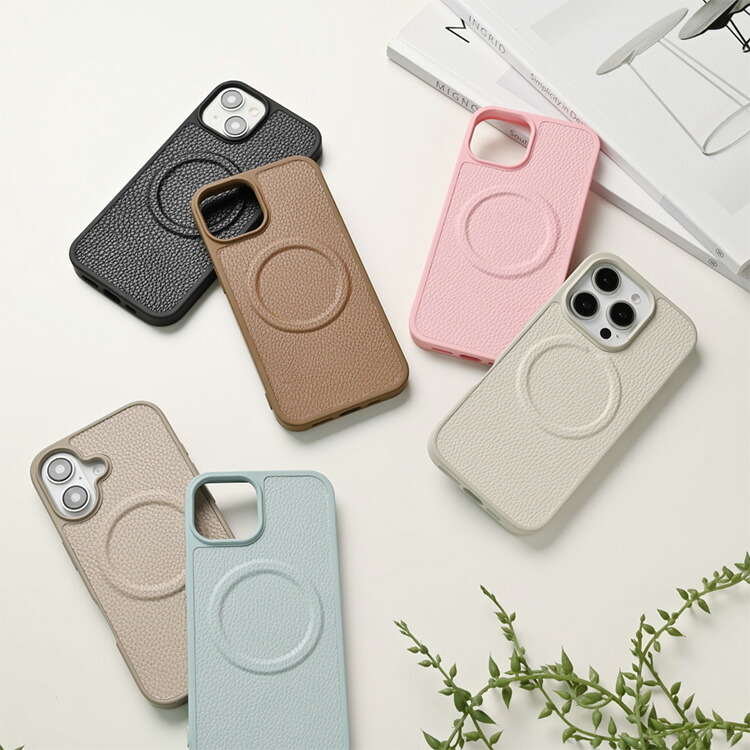 iPhone限定 スマホケース カラー リアケース MagSafe対応 Simple