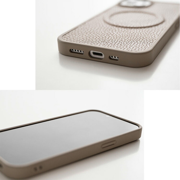 iPhone限定 スマホケース カラー リアケース MagSafe対応 Simple 名入れ ストラップ ストラップホルダー ステンレス スマホショルダー メール便送料無料 |  | 05