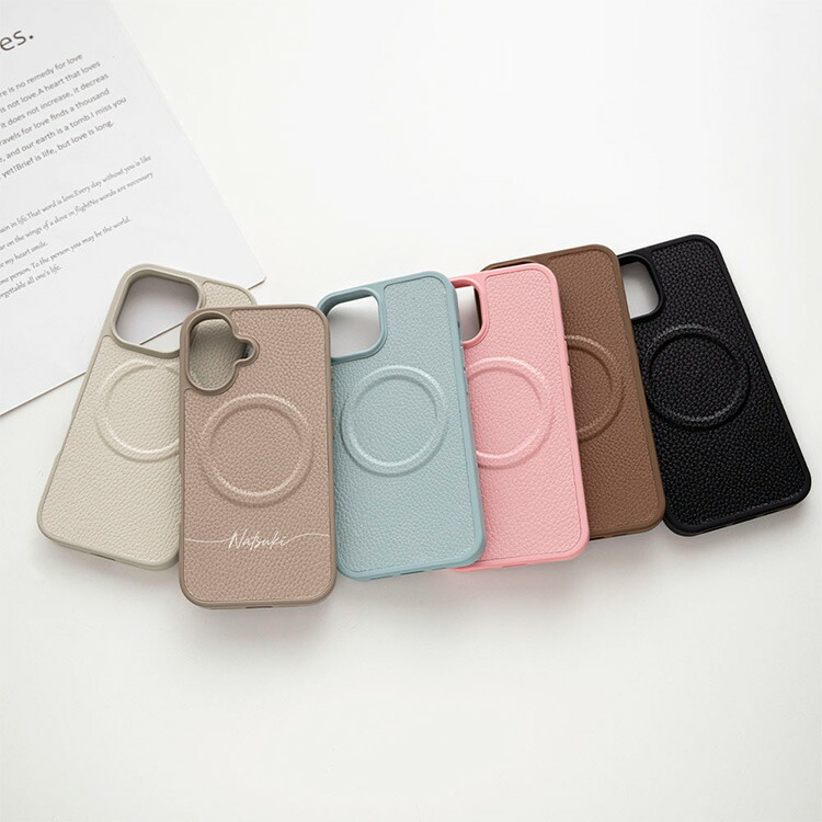 iPhone限定 スマホケース カラー リアケース MagSafe対応 Simple 名入れ ストラップ ストラップホルダー ステンレス スマホショルダー メール便送料無料 |  | 17
