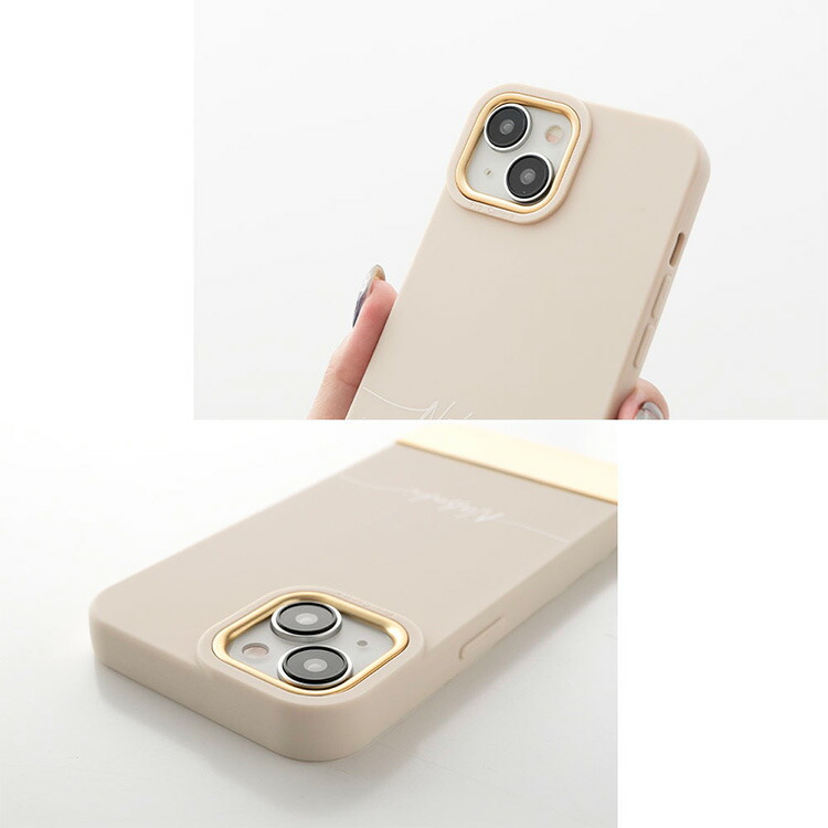 iPhone限定 スマホケース バイカラー TPUケース 名入れ スマホ