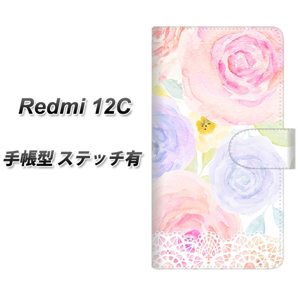 �V���I�~ Redmi 12C �蒠�^ �X�}�z�P�[�X �y�X�e�b�`�^�C�v�z SC947 �h�D�E�p�t���[���T UV��� ���J��