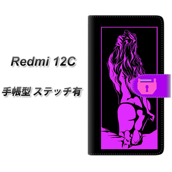 �V���I�~ Redmi 12C �蒠�^ �X�}�z�P�[�X �y�X�e�b�`�^�C�v�z YF947 �J���[���f�B08 UV��� ���J��