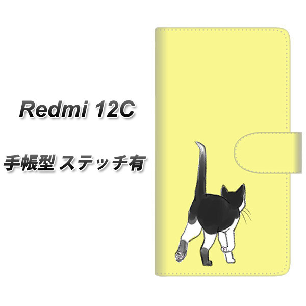 �V���I�~ Redmi 12C �蒠�^ �X�}�z�P�[�X �y�X�e�b�`�^�C�v�z YJ218 �l�R �˂� �L ���킢�� UV��� ���J��