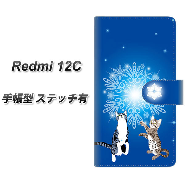 �V���I�~ Redmi 12C �蒠�^ �X�}�z�P�[�X �y�X�e�b�`�^�C�v�z YJ334 ��̌��� �l�R UV��� ���J��