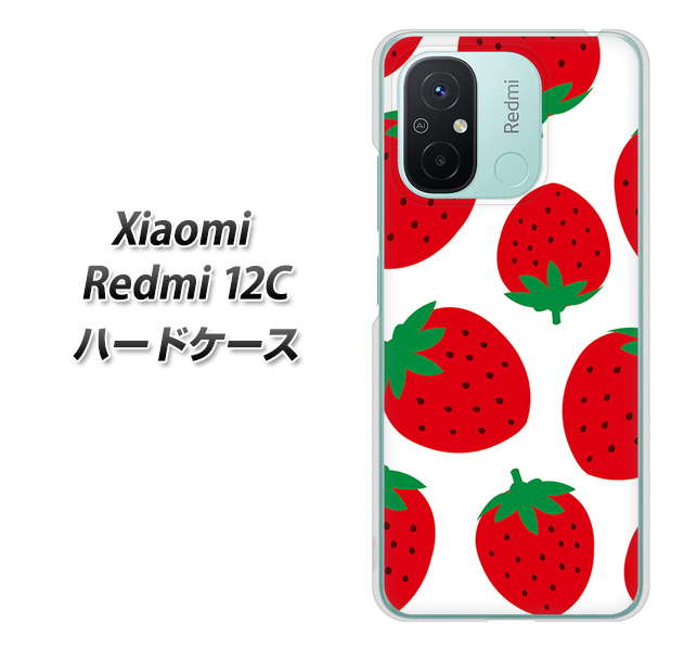 �V���I�~ Redmi 12C �n�[�h�P�[�X �J�o�[ SC818 �傫���C�`�S�͗l ���b�h �f�ރN���A UV���