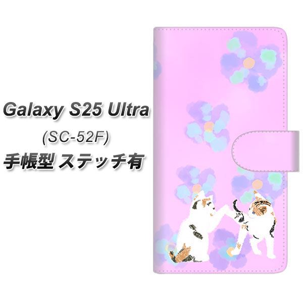 �M�����N�V�[S25 Ultra SC-52F �蒠�^ �X�}�z�P�[�X �y�X�e�b�`�^�C�v�z YJ229 �L �˂� �l�R ���킢�� �� UV��� ���J��