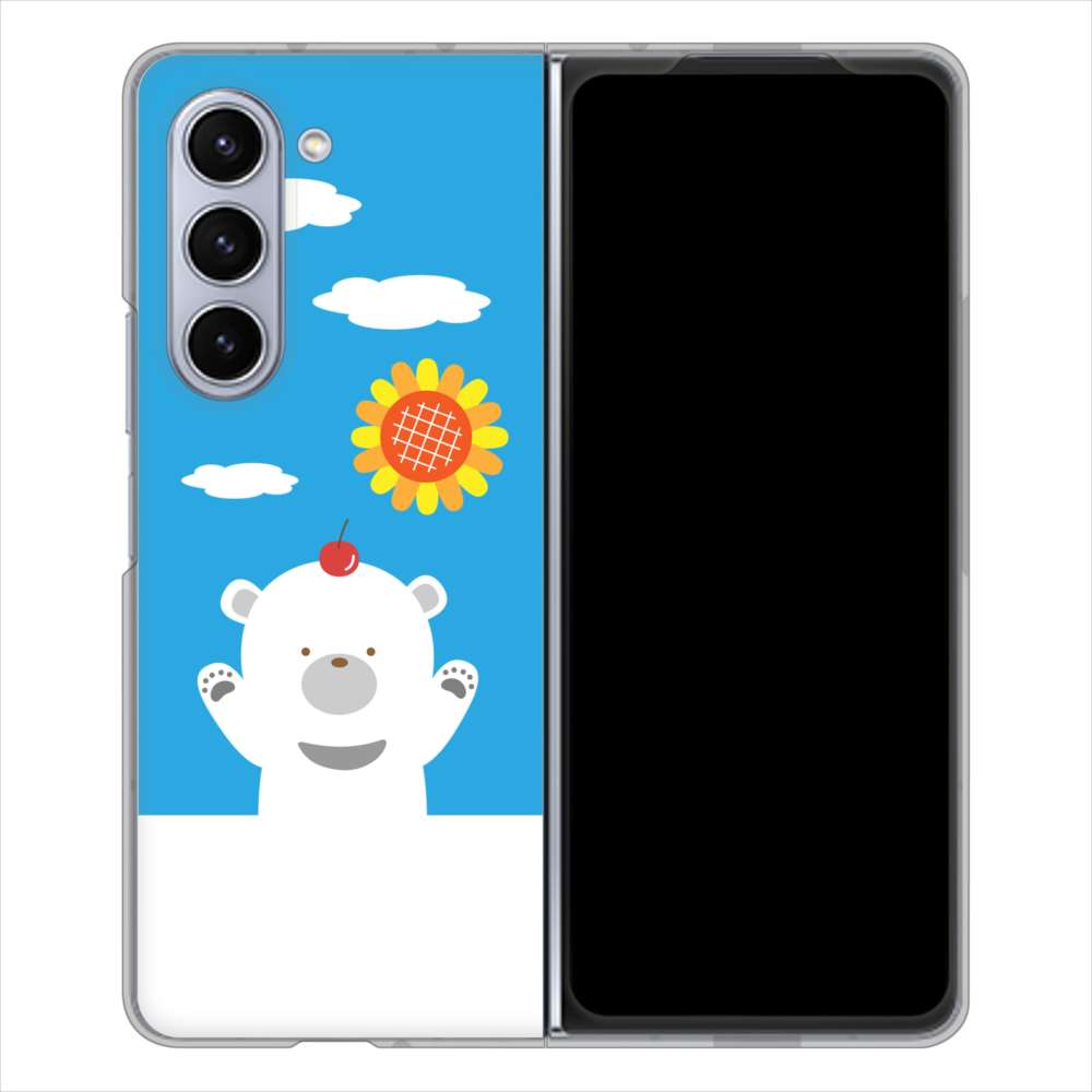 �M�����N�V�[Z Fold5 SC-55D �n�[�h�P�[�X �J�o�[ TA017 �Ă��� �f�ރN���A UV���